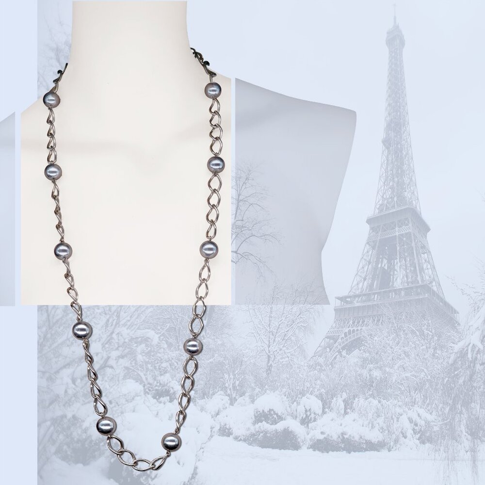 NECKLACE Winter Wonderland Icy Silver-Blue